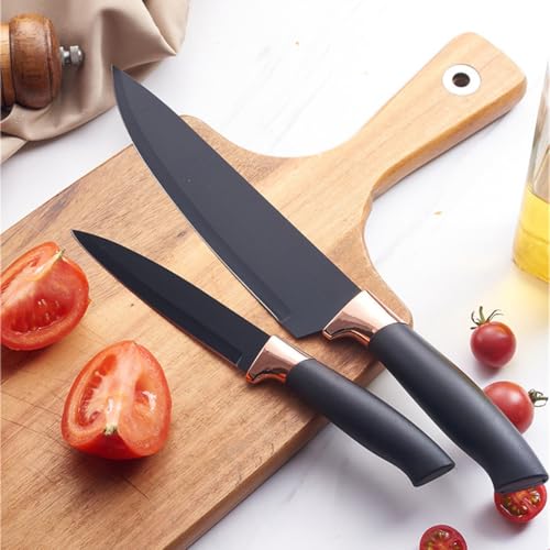 Kitchen Cooking Utensils and Knife Set with Holder Block, 19 Pieces Cooks Cutting Set 11 Pcs Silicone Cooking Utensils Sharp Stainless Steel Knives Scissors Whisk Tongs and Cutting Board (Pink) - color: Pink