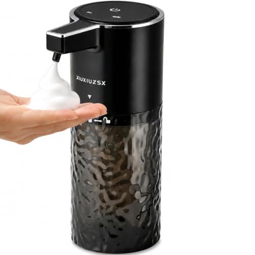 Touchless Automatic Electric Foaming Soap Dispenser - color: Black Water‑ripple, size: Foam