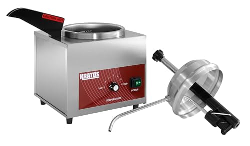 Kratos 3.5 Quart Hot Topping Warmer & Dispenser with Heated Spout and Pump - size: Single Warmer with Heated Spout
