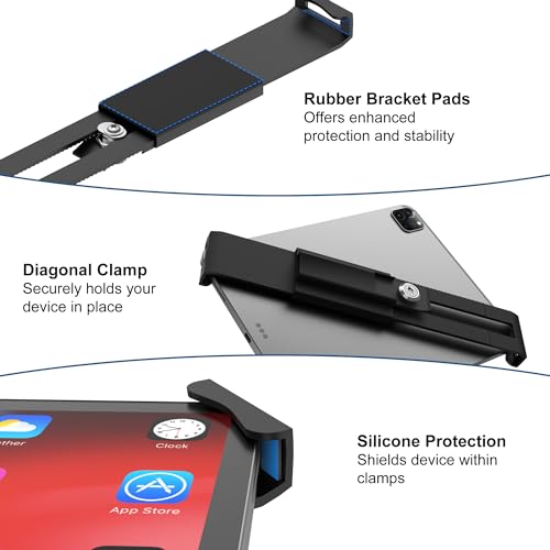Keuvirya Anti-Theft Aluminum Tablet Kiosk Stand, iPad POS Locking Holder