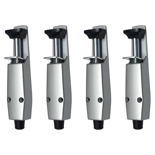 Pacific Doorware Step Down Door Stopper Heavy Duty, Aluminum, 4 Pack - size: 4 Pack, style: Aluminum Silver
