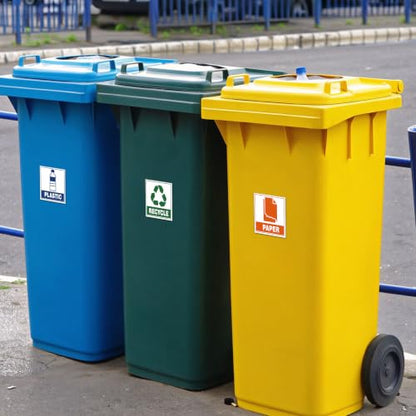 6PCS Recycle Sign Stickers for Trash Bins,Trash Recycle Stickers - color: Trash and Recycle 584