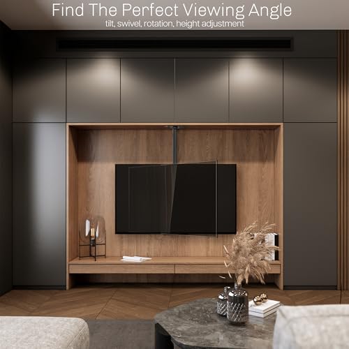 VIVO Black Ceiling TV Mount for 17-55 in Screens, MOUNT-VC02A