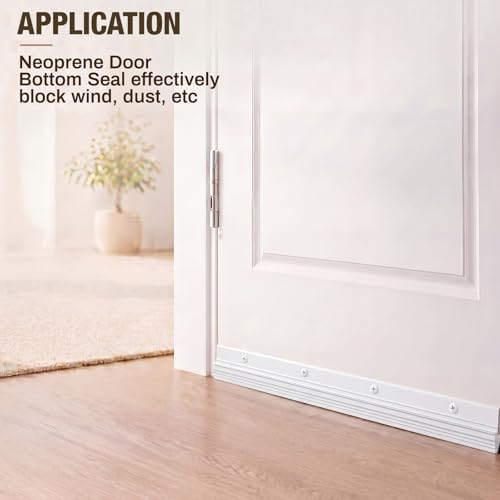 FoldTier 2 Pcs All-Season Door Sweep for Bottom of Door, 1-5/8 x 36 Inch