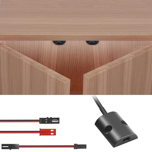 VST Single Door IR Sensor Switch for LED Lights, Black(DC 12/24V 3A) - color: Black