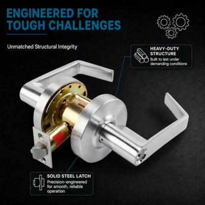 LO-Lock Entrance/Keylock Function, Commercial Lever Door Lock,ADA-Compliant - style: Entrance/Keylock
