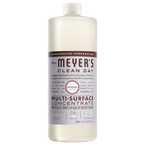 Mrs. MEYER'S CLEAN DAY Multi-Surface Cleaner Concentrate, Lavender, 32 Fl Oz (Pack of 6) - size: 32 Fl Oz (Pack of 6)