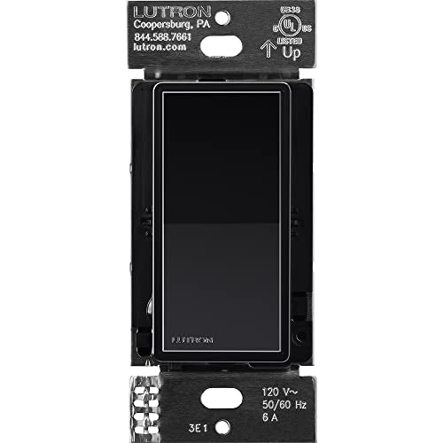 Lutron Sunnata On/Off Accessory Switch, only for use with Sunnata LED+ Dimmers, ST-AS-BL, Black - color: Black, size: 1 Pack, style: Accessory Switch (for 3-way)