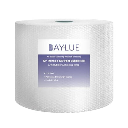 Heavy Duty Small Bubble Wrap Roll for Moving & Packing, 12 in x 175 ft