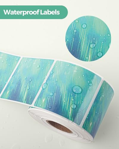 MUNBYN 2 Inch Round Green Thermal Labels for Baking, 500 Labels/1 Roll - color: Green, size: 2"