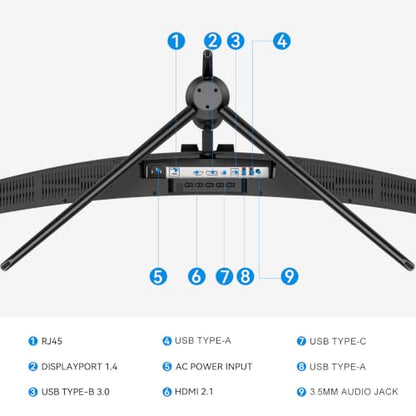 INNOCN 49" Curved DQHD 5120 x 1440P 240Hz 1800R Ultrawide Gaming Monitor - style: DQHD 240Hz