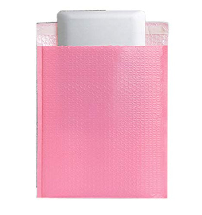 25 Pack Small Poly Bubble Lined Mailers Padded 5x7 Inches Pink Shipping Envelopes Self Seal Mailer Waterproof, Shockproof and Dustproof(Pink 5x7 Inches-25pcs)