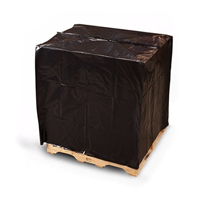 51" x 49" x 73" x 2 mil Black Eco-Manufactured Plastic Pallet Top Covers with UVI/UVA (Roll of 55) - size: 51" X 49" X 73" X 2 Mil (55/Roll)
