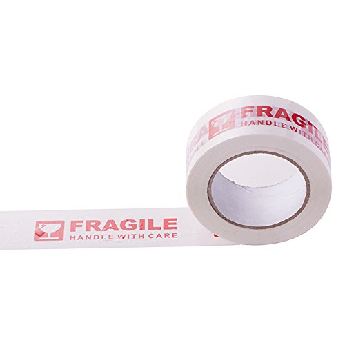 1Roll Warning Fragile Tape Handle with Care 2Inx330Ft(110Yds) - color: 1 Roll