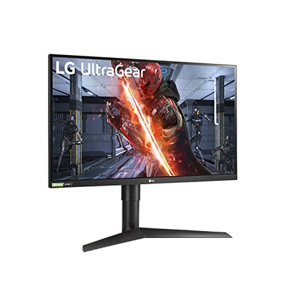 LG 27GL83A-B 27-Inch Ultragear QHD 2560 x 1440 IPS Gaming Monitor, 144Hz, 1ms (GtG), NVIDIA G-SYNC, AMD FreeSync, HDR10, HDMI, DisplayPort, Tilt/Height/Pivot Adjustable Stand, Black - size: 27 inch, style: 144Hz