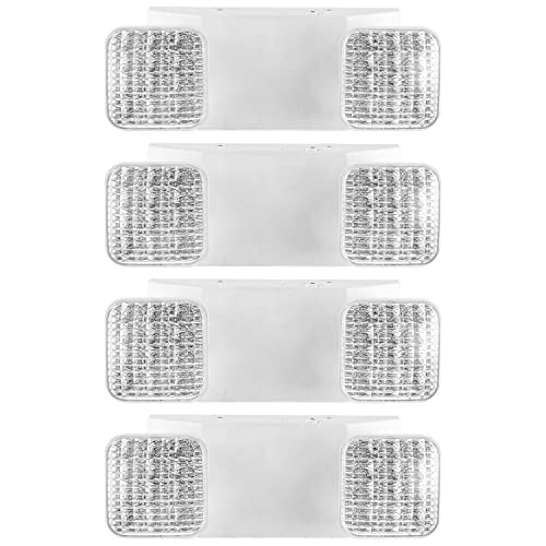 LED Emergency Exit Light Battery Backup, Fire Resistant Emergency Exit Sign - size: 4 PACK