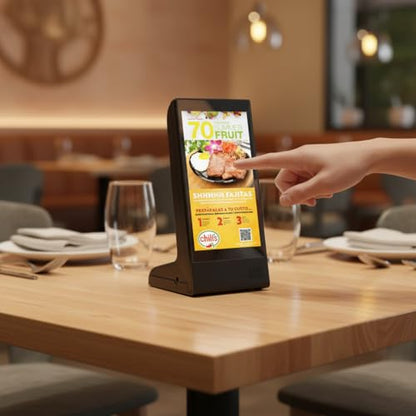 WeADS Digital Display Board for Tabletop,Android 11 Digital Signage Display with Wi-Fi & 23200mAh Extended Battery Life for Restaurants, Bars, and Retail - color: Android 11