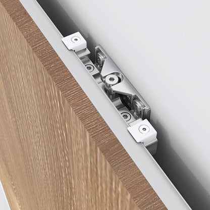 Sdstone 44” Concealed Barn Door Hardware Kit with Soft Close Mechanism,Hidden Ghost Barn Door Hardware Kit for Door Opening Width 36" to 40", Wall Mount Aluminum Track (Door not Included) - size: 44IN