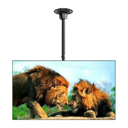Suptek Ceiling TV Wall Mount Fits 37-75 inch LCD LED Plasma Monitor Flat Panel Screen Display with VESA 600x400 (Max) Loaded up to 132lbs Height Adjustable MC5602 - size: Max 75" TV