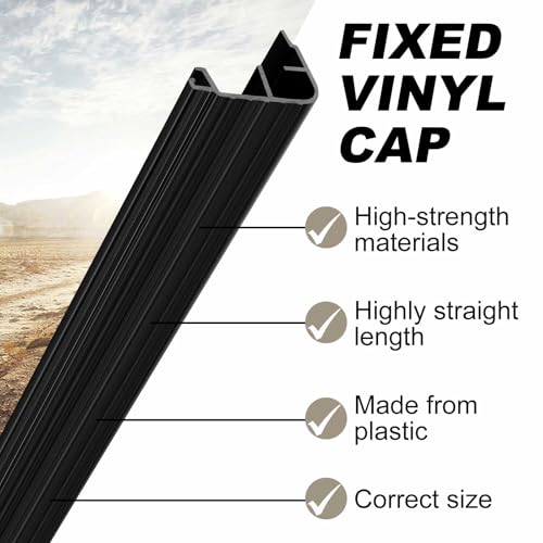 4 Pcs 36" L Fixed Vinyl Sill Threshold Cap 1-1/4 Inches High, Black - color: Black, size: 1-1/4,36 Inch
