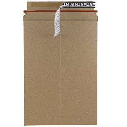 JAM PAPER Stay-Flat Photo Mailer Envelopes with Peel & Seal Closure - 6 x 8 - Brown Kraft - Sold Individually - color: Sold Individually, size: 6" x 8"