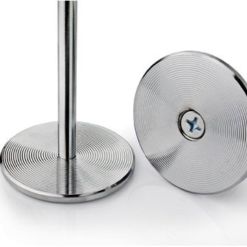 New Star Foodservice Ring-Clip Table Number Holder / Place Card Stand, 18 Inch, Silver, Set of 12