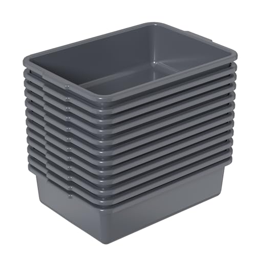 13 L Small Commercial Bus Tubs, Restaurant Wash Basin, 12 Packs - size: 13 L without Lid