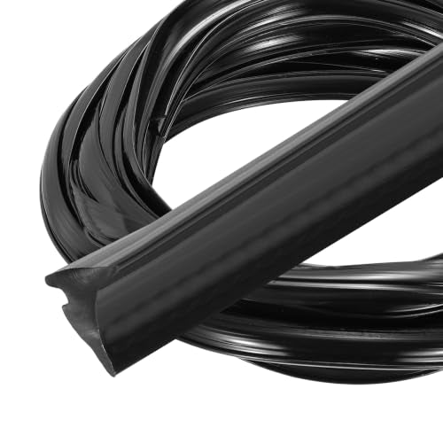 PATIKIL 2Pcs Weather Stripping Door Seal 5/32" Slot, 16.4Ft, Black, PVC - color: Black, size: 5/32" Slot, 16.4Ft