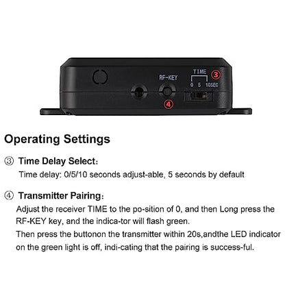 YiToo Access Control 180kg/350lbs Electric Magnetic Door Lock Kit System 433MHz Remote Control with Matal Exit Button Buzzer - style: With 350lbs Magnetic Lock
