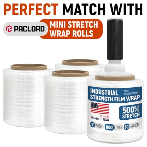 Stretch Wrap Plastic Handle with Rubber Grip, Pack of 1