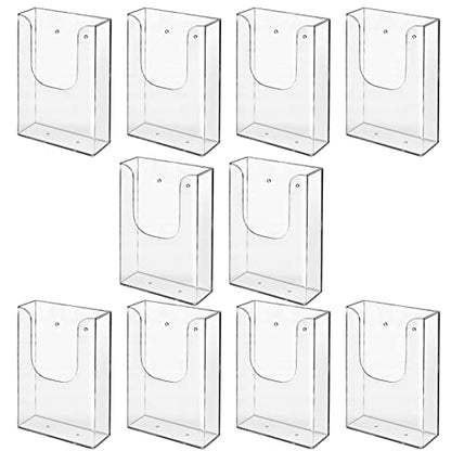 Zavekia Brochure Holder, 4 x 6 Inches Wall Mount Literature Holder (10 pack)