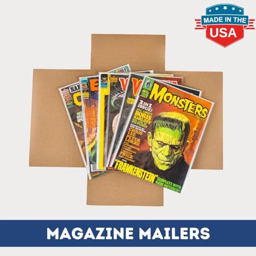 Gemini Magazine and Comic Book Mailers for Shipping (8.5x11x2’’ – 25 Pack) - size: 25 mailers only