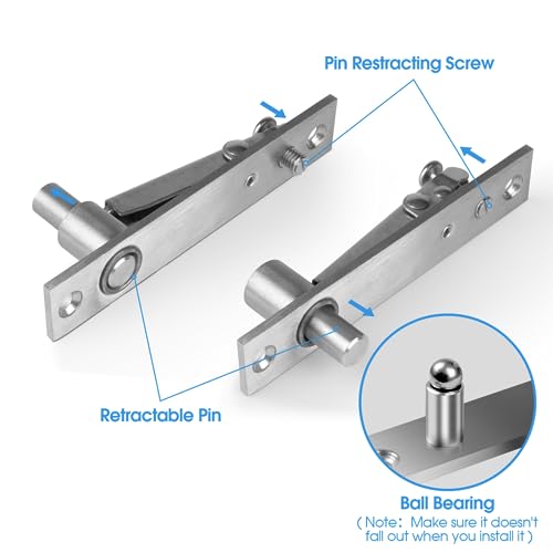 Pivot Hinge, Pivot Door Hardware for Hidden Door Bookcase - color: L Shape