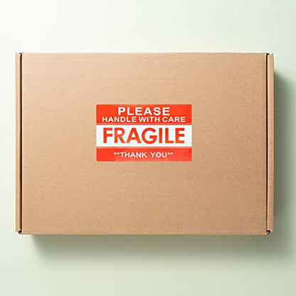 Hybsk Please Handle with Care Fragile Stickers Warning Labels for Shipping Packing Thank You Total 100 Labels Per Roll (3x5 Inch) - size: 3x5 Inch
