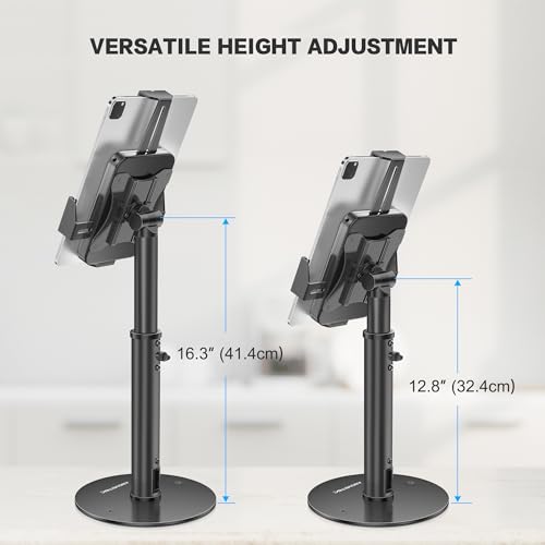 AboveTEK 360° Rotating Retail Kiosk iPad Stand Bundle POS Tablet Kiosk Stand - Universal Tablet Locking Mount for 7.9"-11" Devices