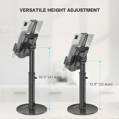 AboveTEK 360° Rotating Retail Kiosk iPad Stand Bundle POS Tablet Kiosk Stand - Universal Tablet Locking Mount for 7.9"-11" Devices