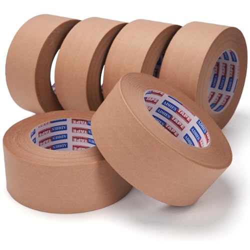 ADHES Fiberglass Reinforced Kraft Paper Tape, 2 Inch x 55 Yards