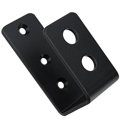 8 Pack Door Barricade Brackets, Open Bar Holder U Bracket with Screws and Anchors, Heavy Duty Security Holder Bracket Stopper Tool Hanger for Barn, Shed, Garage Doors, Fits 2x4 Boards