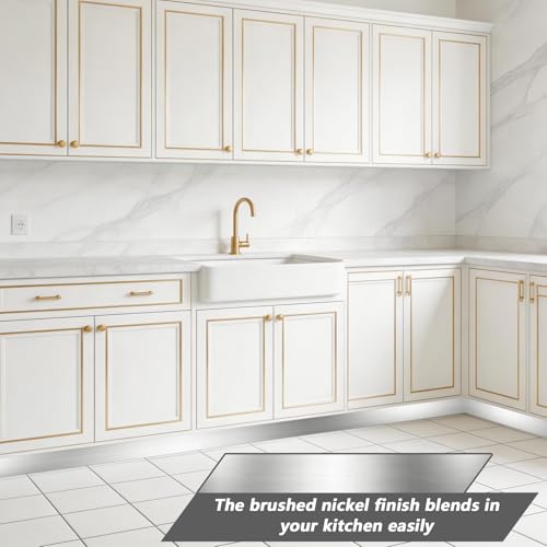 Stainless Steel Toe Kick Cover, 4" x 118" Baseboard Plate, Self Adhesive Kickplate for Bottom of Door, Kitchen Island, Cabinet, Cupboard