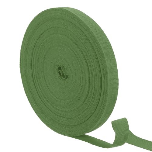 uxcell 23 Yards Cotton Twill Tape, 5/8-inch Herringbone Webbing Ribbon Bias Binding Tapes for Clothes Sewing, DIY Crafting (Blue Green) - color: Blue Green, size: 5/8-inch