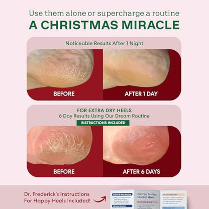Dr. Frederick's Original Fuzzy Heel Socks (Christmas Edition) - color: Christmas Edition