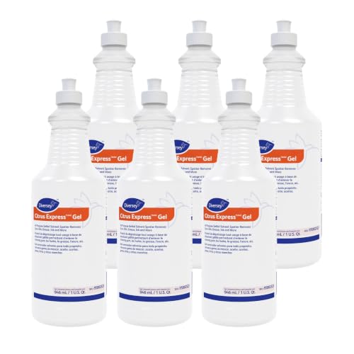 Diversey Citrus Express Gel Solvent Spotter, Citrus Scent, 32 oz 6 Pack - size: 32 Fl Oz (Pack of 6)