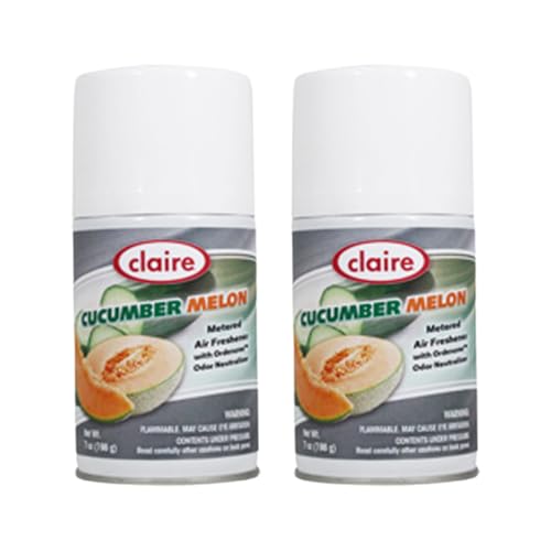 Claire CL109 Cucumber Melon Metered Air Freshener; 7 Oz. Net Wt., (2 Pack)