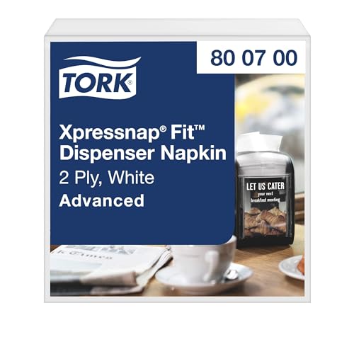 Tork Xpressnap Fit White Dispenser Napkin N14, 6 x 720 napkins, 800700 - color: White