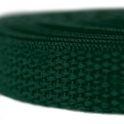 Country Brook Design - 1/2 Inch Polypropylene (Polypro) Webbing - color: Dark Green, size: 50 Yards (Pack of 1)