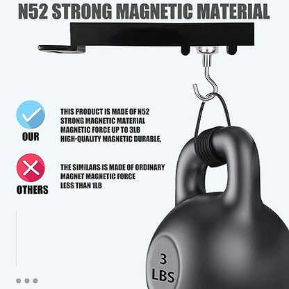 2 Pack Hook Security Magnetic Tool Key for Wall (2Pack) - color: 2Pack Black