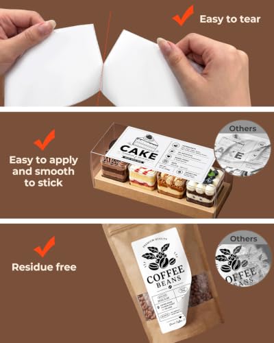 MUNBYN 3x6 Thermal Labels, 500 Sheets/1 Roll, White - color: White, size: 3x6"