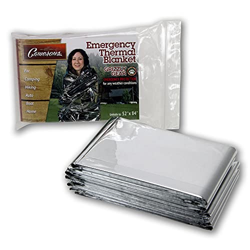 Grizzly Gear Emergency Mylar Thermal Blankets (10 Pack) Survival Kit - size: 10-Pack