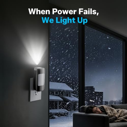 3 Pcs LED Emergency Lights for Home Power Failure Night Light Dusk to Dawn