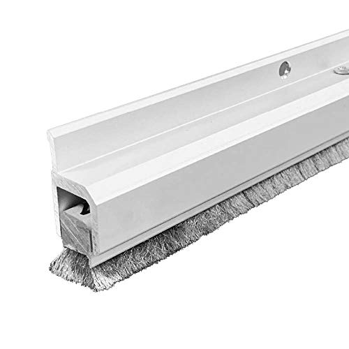 Adjustable Door Sweep (7552CA) with Pile Brush, 9/16”w x 1.31”h (42") - size: 42"